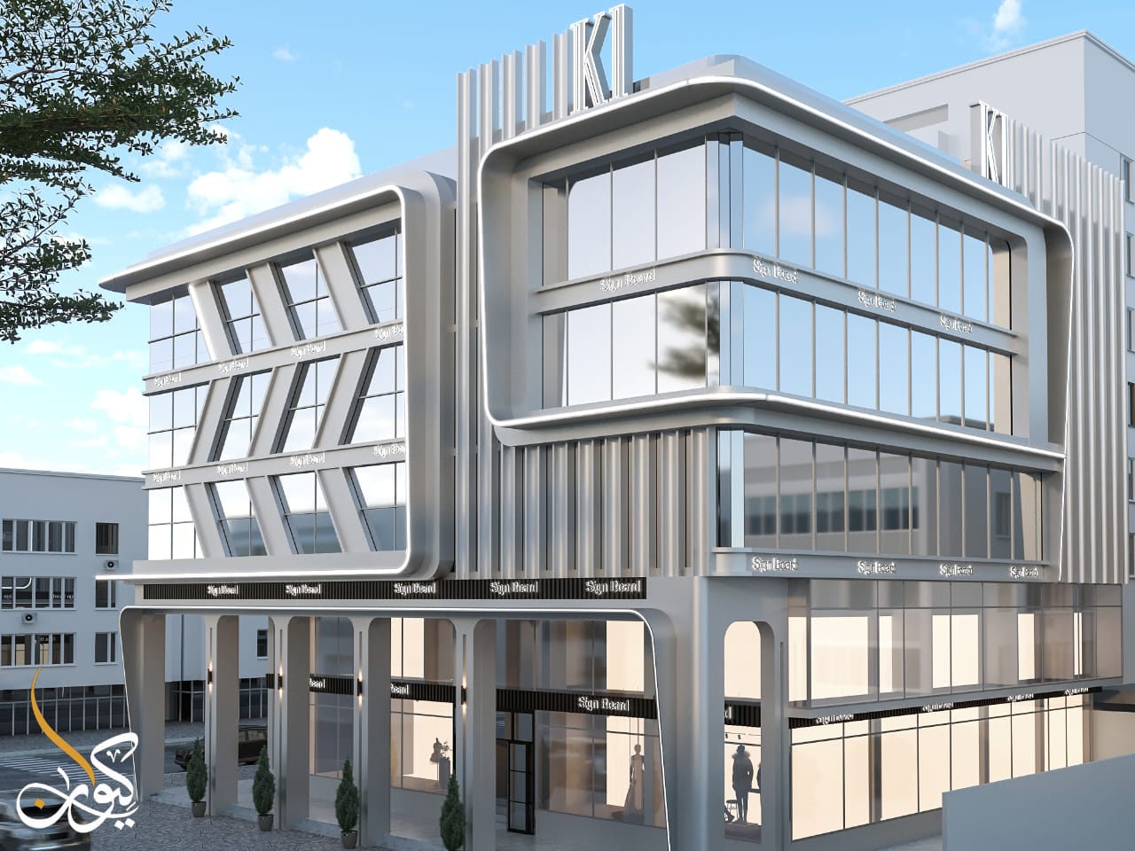 محل دور ارضي واجهة